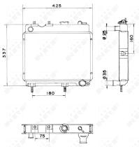 Nrf 52199 - RADIADOR CU RENAULT 4