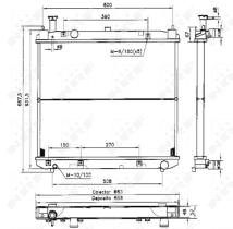 Nrf 52231 - RADIADOR ALU BRAZED TOYOTA HIACE 01