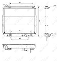 Nrf 52232 - RADIADOR CU JEEP (CHRYSLER) GRAND C