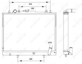 Nrf 52233 - RADIADOR ALU BRAZED MITSUBISHI L200