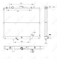  52234 - RADIADOR ALU BRAZED MITSUBISHI L200