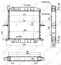 Nrf 52235 - RADIADOR CU NISSAN CABSTAR E110 98-