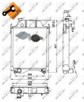 Nrf 52253 - RADIADOR CU JOHN DEERE 2250 2650