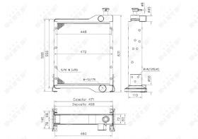 Nrf 52255 - RADIADOR CU CASE IH XL