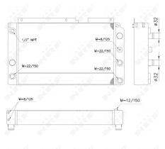 Nrf 52256 - RADIADOR LINDE FORKLIFT 350-02 H12-