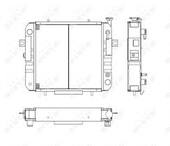 Nrf 52262 - RADIADOR CU TOYOTA FORKLIFT 6-SERIE