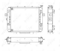 Nrf 52263 - RADIADOR CU TOYOTA FORKLIFT 6-SERIE
