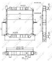 Nrf 52266 - RADIADOR CU NISSAN CABSTAR E110 98-