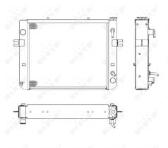 Nrf 52278 - RADIADOR CU TOYOTA FORKLIFT 7-SERIE
