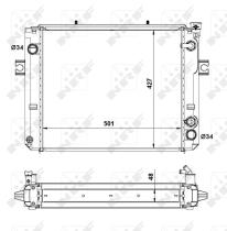 Nrf 52278A - RADIADOR ALU BRAZED TOYOTA FORKLIFT