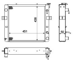 Nrf 52279A - RADIADOR ALU BRAZED TOYOTA 7-SERIE
