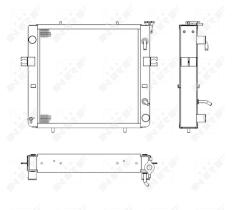 Nrf 52280 - RADIADOR CU TOYOTA FORKLIFT 7-SERIE