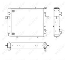 Nrf 52281 - RADIADOR ALU BRAZED TOYOTA FORKLIFT