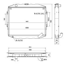 Nrf 52282 - RADIADOR CU MITSUBISHI PAJERO 91-