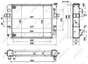 Nrf 52296 - RADIADOR CU TOYOTA FORKLIFT 8-SERIE