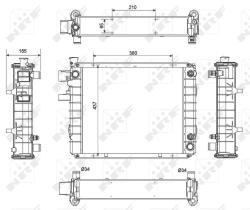Nrf 52298 - RADIADOR ALU BRAZED HYSTER FORKLIFT