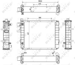 Nrf 52299 - RADIADOR ALU BRAZED YALE FORKLIFT