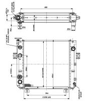 Nrf 52300 - RADIADOR ALU BRAZED YALE, FORKLIFT