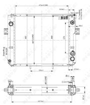 Nrf 52302 - RADIADOR ALU BRAZED YALE, FORKLIFT
