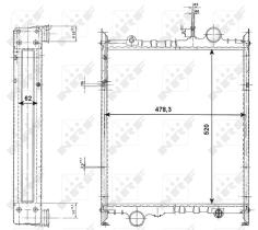 Nrf 523373 - RADIADOR CU FENDT FARMER FAVORIT