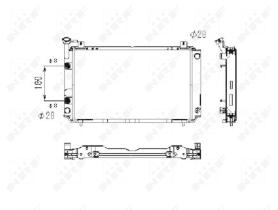 Nrf 523495 - RADIADOR ALU BRAZED NISSAN SUNNY 86