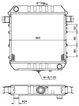 Nrf 524651 - RADIADOR OPEL - VAUXHALL ASCONA B/K