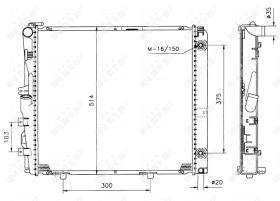  526573 - RADIADOR ALU BRAZED MERCEDES E-CLAS