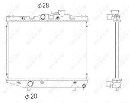 Nrf 526709 - RADIADOR CU TOYOTA STARLET 84-