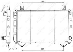 Nrf 527367 - RADIADOR CU FORD TRANSIT 100 77-