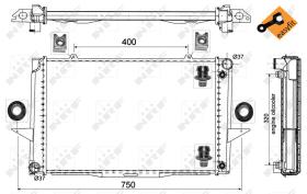  529509 - RADIADOR ALU BRAZED VOLVO 850 91-