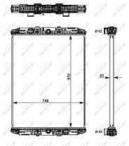 Nrf 529551 - RADIADOR ALU BRAZED DAF 95 90-