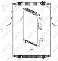  529564 - RADIADOR ALU BRAZED RENAULT TRUCKS