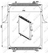 Nrf 529700 - RADIADOR ALU BRAZED RENAULT TRUCKS