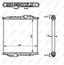  529710 - RADIADOR ALU BRAZED MERCEDES ECONIC