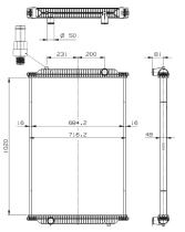  529726 - RADIADOR ALU BRAZED MAN NEOPLAN BUS