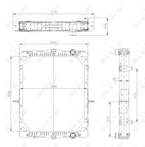  529744 - RADIADOR ALU BRAZED DAF LF45 01-
