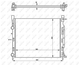 Nrf 53002 - RADIADOR ALU MECHAN RENAULT KANGOO