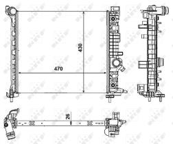  53008 - RADIADOR ALU BRAZED OPEL VAUXHALL M