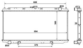 Nrf 53019 - RADIADOR ALU BRAZED NISSAN PRIMERA