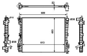 Nrf 53020 - RADIADOR ALU BRAZED FORD (USA) MUST
