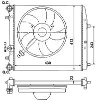 Nrf 53021 - RADIADOR ALU MECHAN SEAT CORDOBA 02