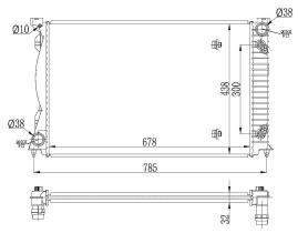  53023 - RADIADOR ALU BRAZED AUDI A6 QUATTRO