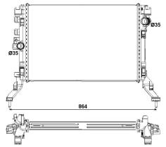  53027 - RADIADOR ALU BRAZED RENAULT LAGUNA