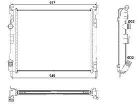 Nrf 53032 - RADIADOR ALU MECHAN RENAULT CLIO 01