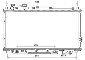  53033 - RADIADOR ALU BRAZED KIA MENTOR 97-