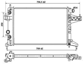 Nrf 53035 - RADIADOR ALU BRAZED OPEL VAUXHALL C