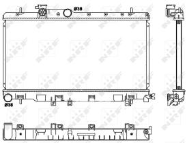 Nrf 53038 - RADIADOR ALU BRAZED SUBARU IMPREZA
