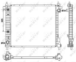 Nrf 53046 - RADIADOR ALU BRAZED CADILLAC (GM) S