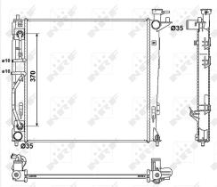 Nrf 53053 - RADIADOR ALU BRAZED HYUNDAI IX35 09