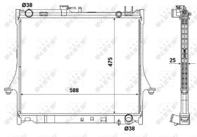  53055 - RADIADOR ALU BRAZED ISUZU (GM) D-MA